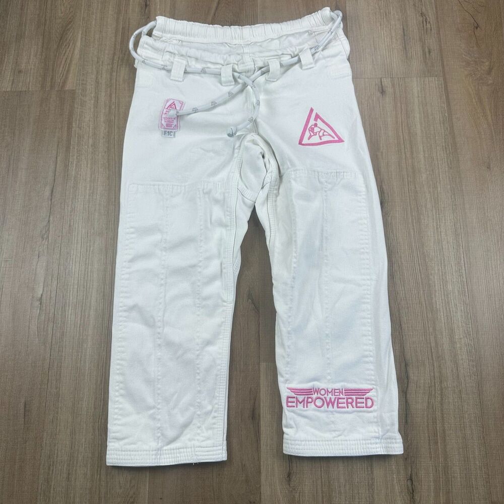 Gracie Jiu-Jitsu Women Empowered FlexFight Gi White Pants Size F1C